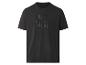 Czarny T-shirt z wytłoczonym logo z przodu