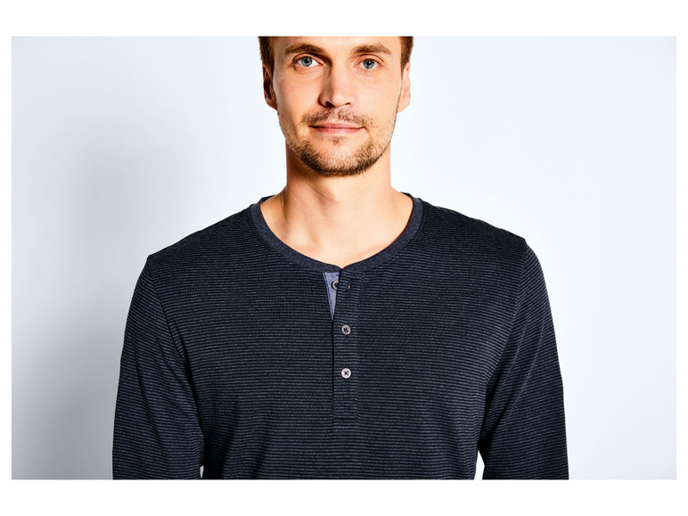 Pełny ekran: LIVERGY Koszulka męska z bawełną z długim rękawem - zdjęcie 5