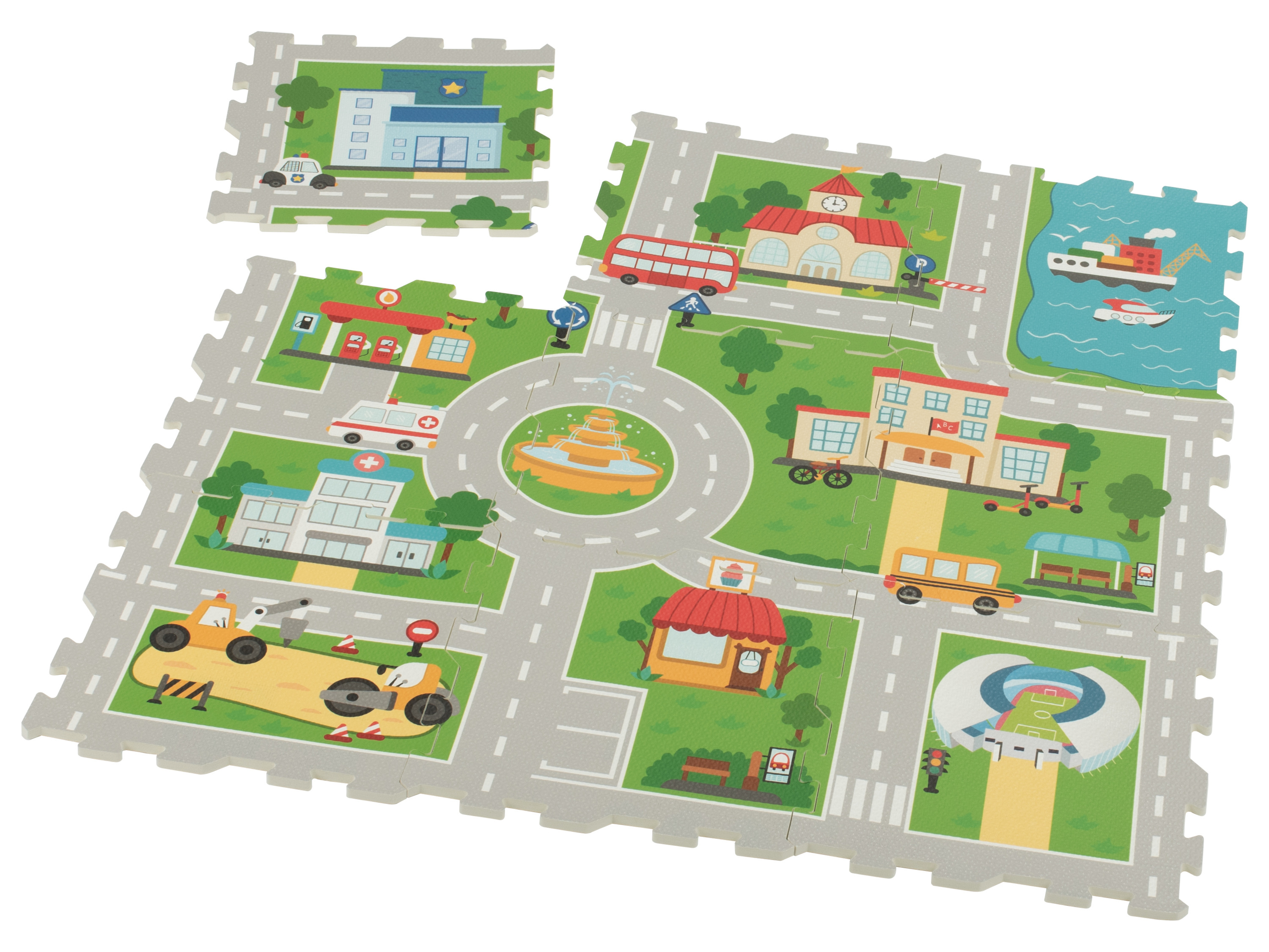 lupilu® Maty puzzlowe (Ulica)