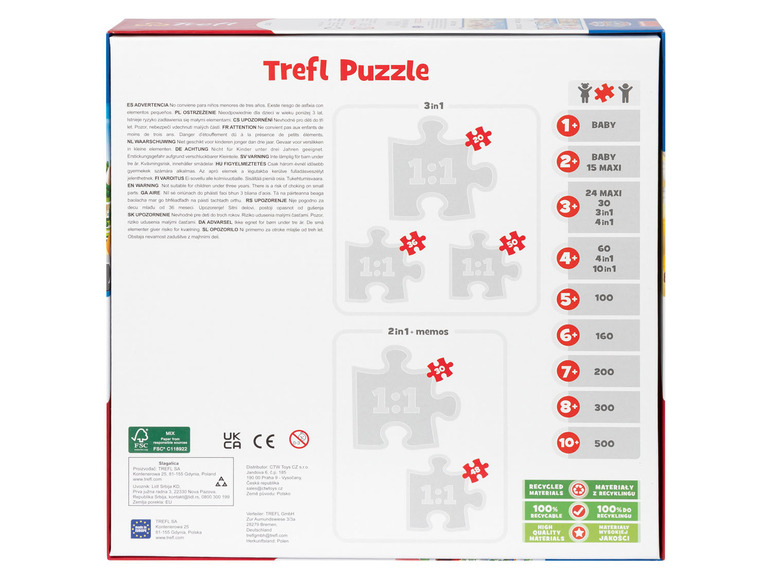 Pełny ekran: Trefl Puzzle 3 + 1, 1 zestaw - zdjęcie 9