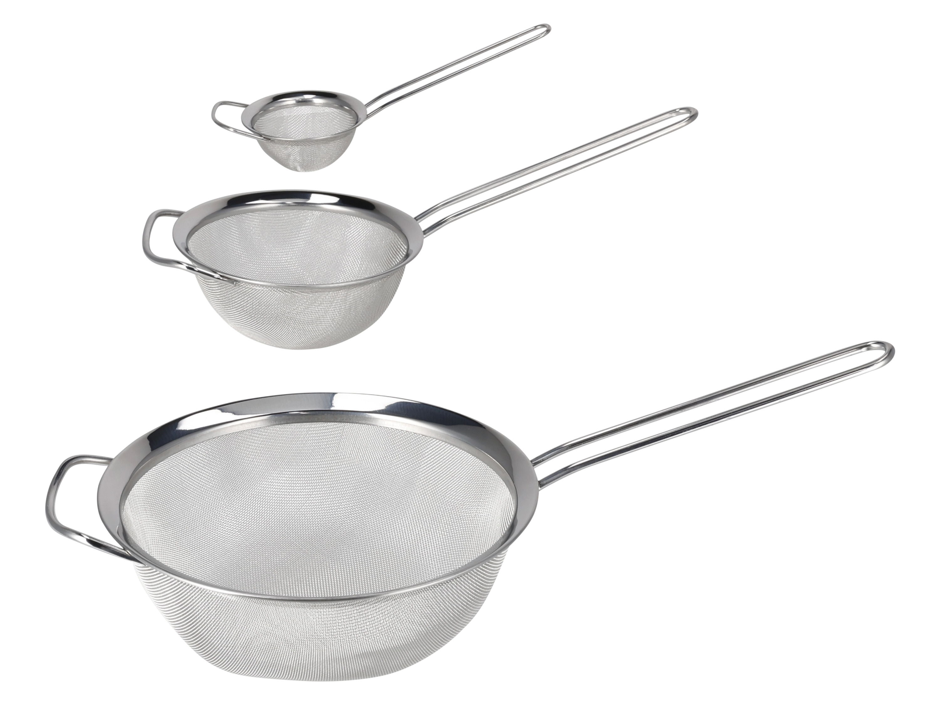 SILVERCREST® Zestaw 3 sitek ze stali szlachetnej