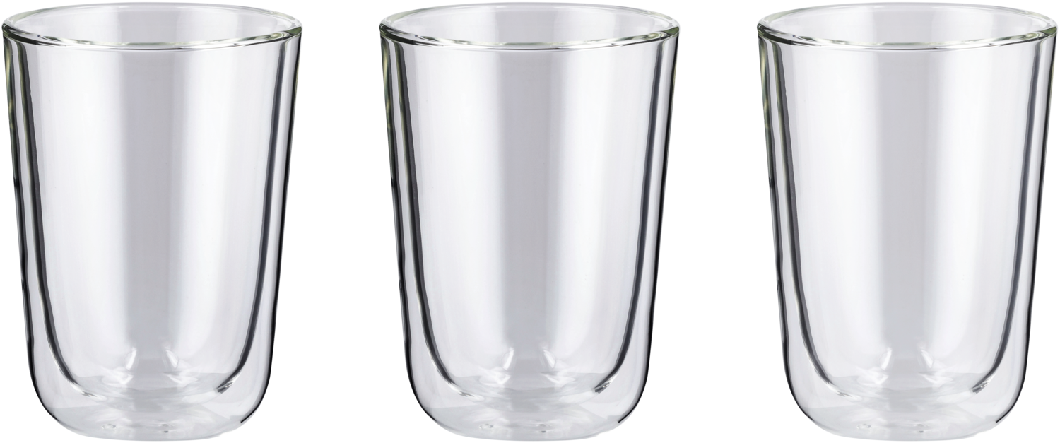 SILVERCREST® Szklanki termiczne do cappuccino, 3 sztuki.