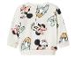 Biała dziecięca bluza z długim rękawem z Myszką Minnie i Kaczuszką Daisy