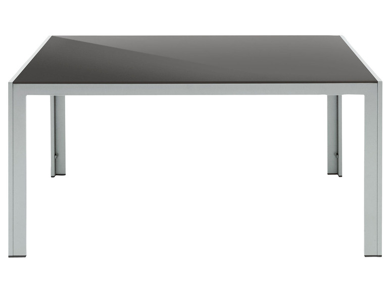 Pełny ekran: LIVARNO home Aluminiowy stół ogrodowy Houston, 140 x 90 cm, z obracanym blatem, srebrny - zdjęcie 5