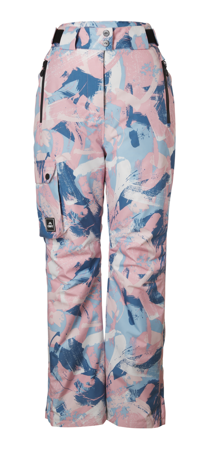 CRIVIT Spodnie damskie snowboardowe freeride (Wzorzysty, 40)