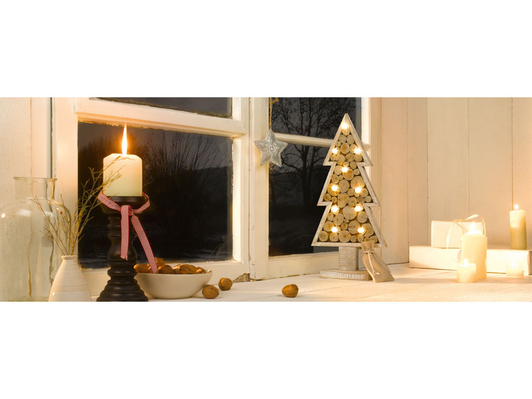 Pełny ekran: LIVARNO home Dekoracja świąteczna z drewna LED - zdjęcie 3