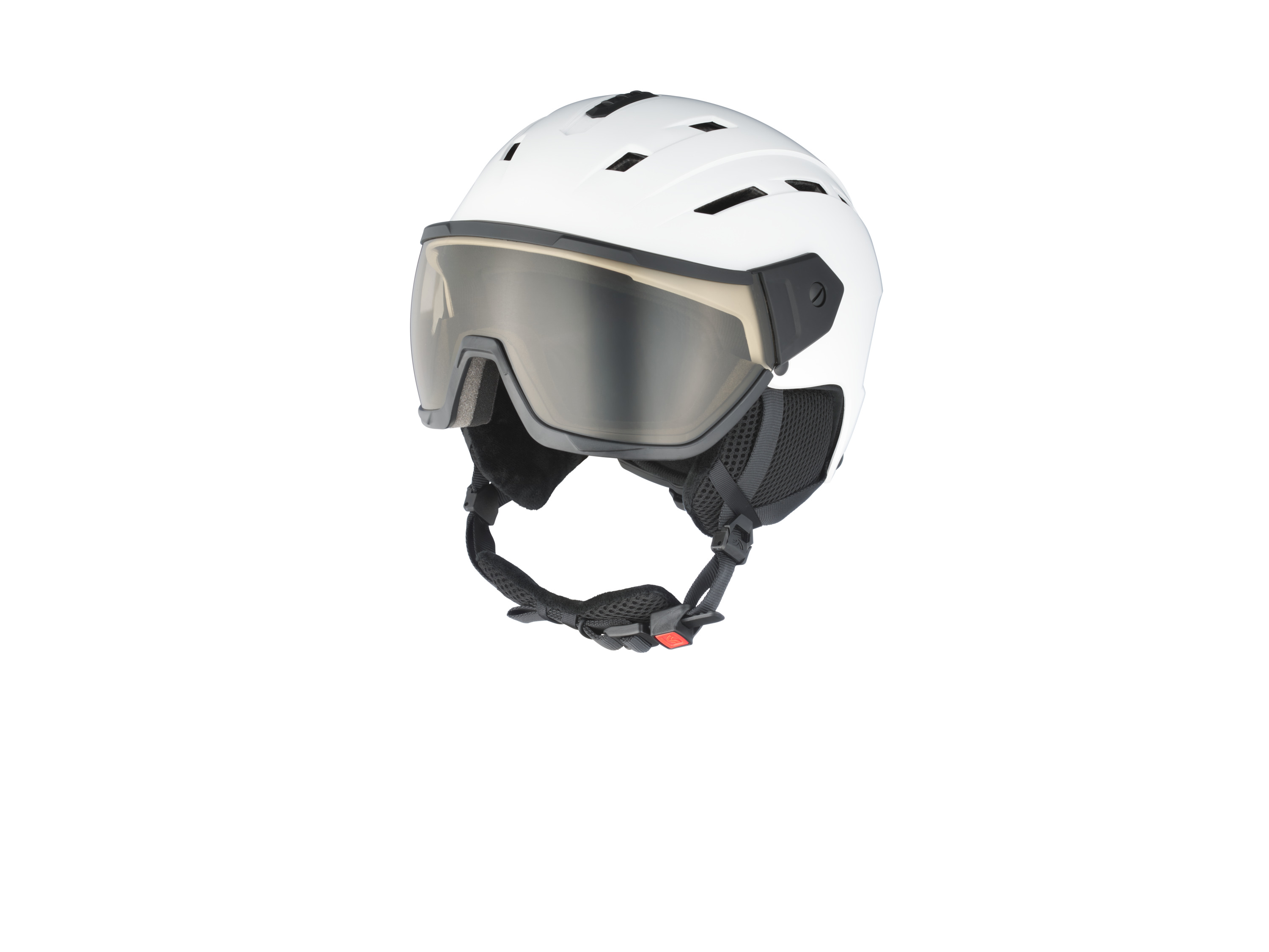 CRIVIT Kask narciarski i snowboardowy fotochromowy Premium (Biały, M/L)