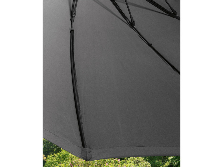 Pełny ekran: LIVARNO home Parasol ogrodowy Ø 300 cm, Shanghai, antracytowy - zdjęcie 7