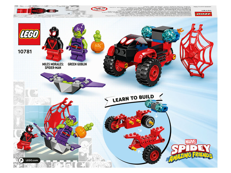 Pełny ekran: LEGO® Miles Morales: Technotrójkołowiec Spider-Mana 10781 - zdjęcie 6