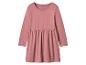 Różowa sukienka dziecięca z długim rękawem