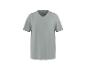 Szary T-shirt z dekoltem w serek