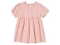 Różowa sukienka z krótkimi rękawami dla dziewczynki.