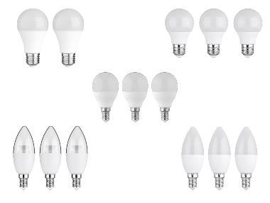 LIVARNO® Zestaw 2 lub 3 żarówek LED E14/E27