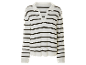 Sweter w paski w stylu marynarskim, długi rękaw.