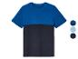 Koszulka z krótkim rękawem w kolorze niebieskim i granatowym.