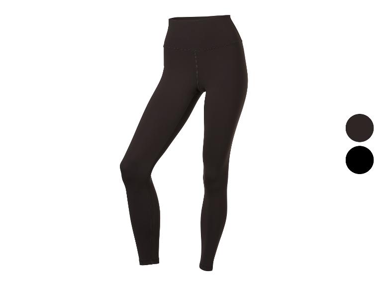 Czarne legginsy damskie z wysokim stanem