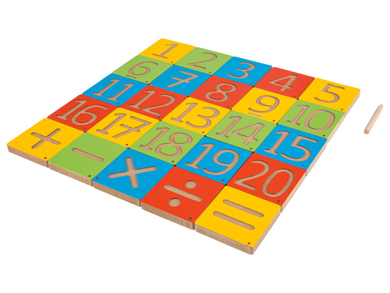 Pełny ekran: Playtive Tablica do pisania i nauki Montessori, z drewna - zdjęcie 5