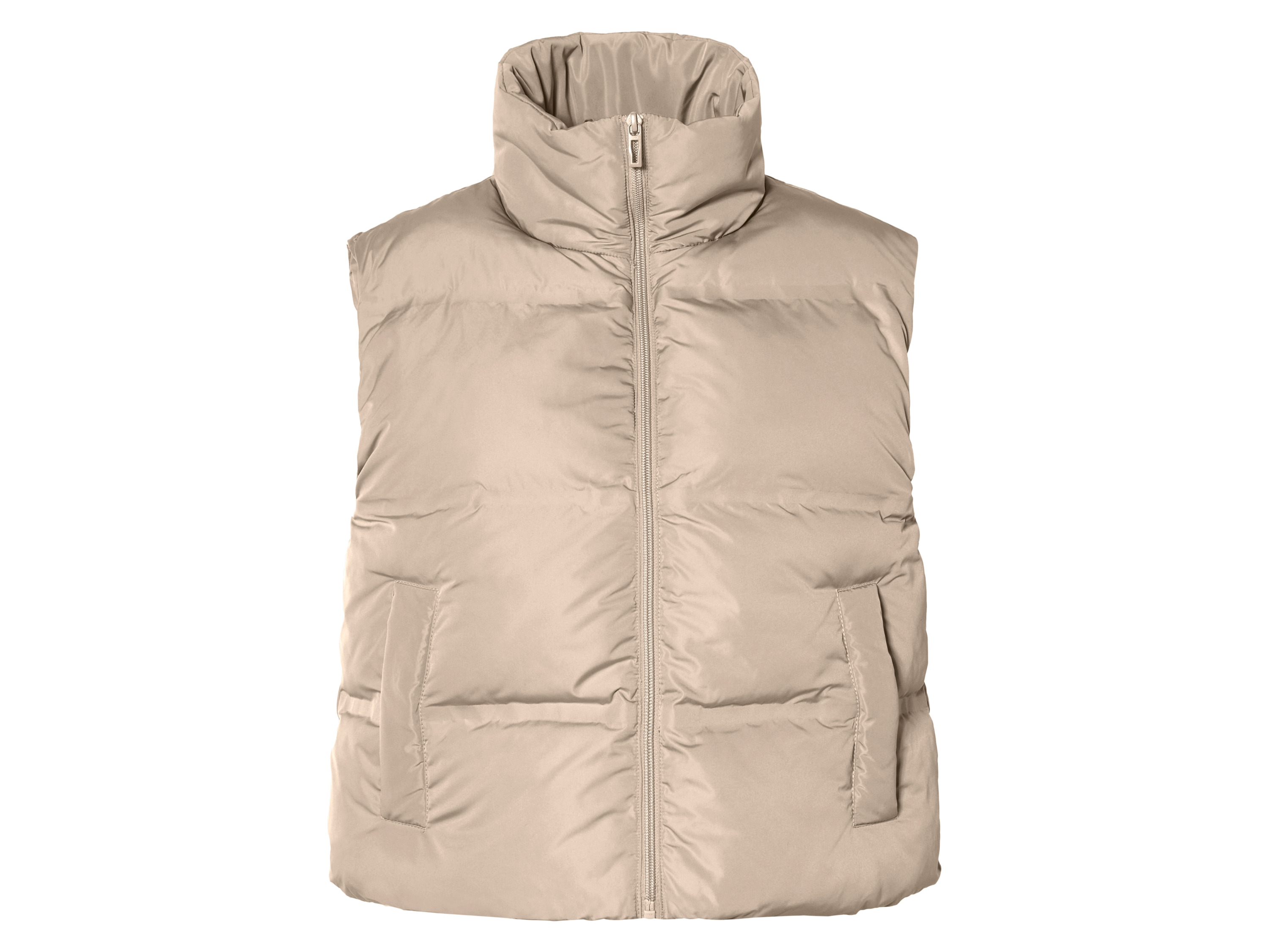 esmara® Kamizelka pikowana damska (Beżowy, M(40/42))