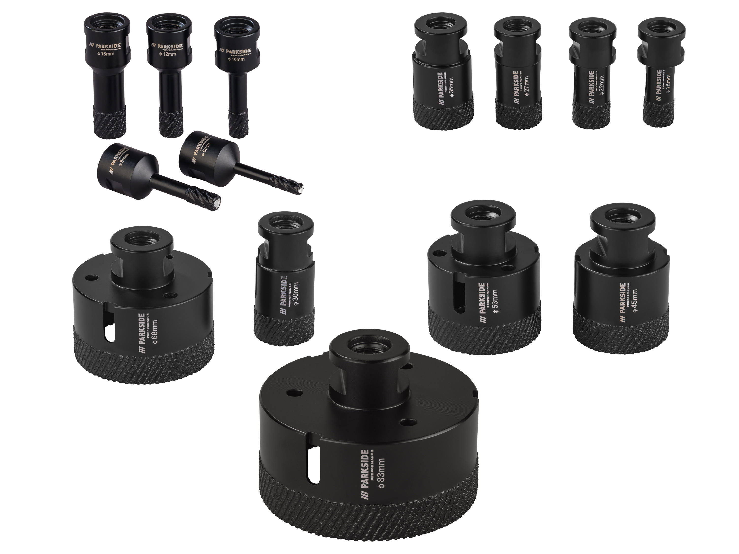 PARKSIDE PERFORMANCE® Zestaw wierteł diamentowych