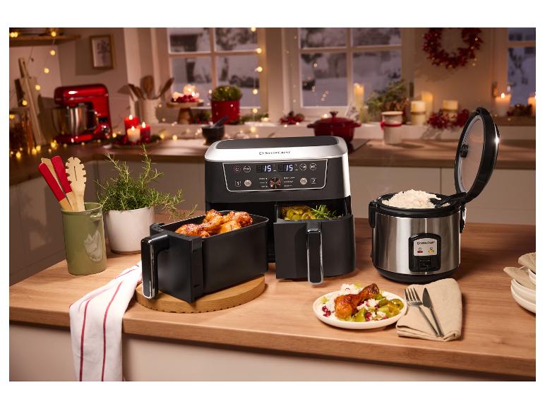 Dwukomorowa frytkownica beztłuszczowa AirFryer, 2600 W, 4,35 l, SHFDD 2600 B2