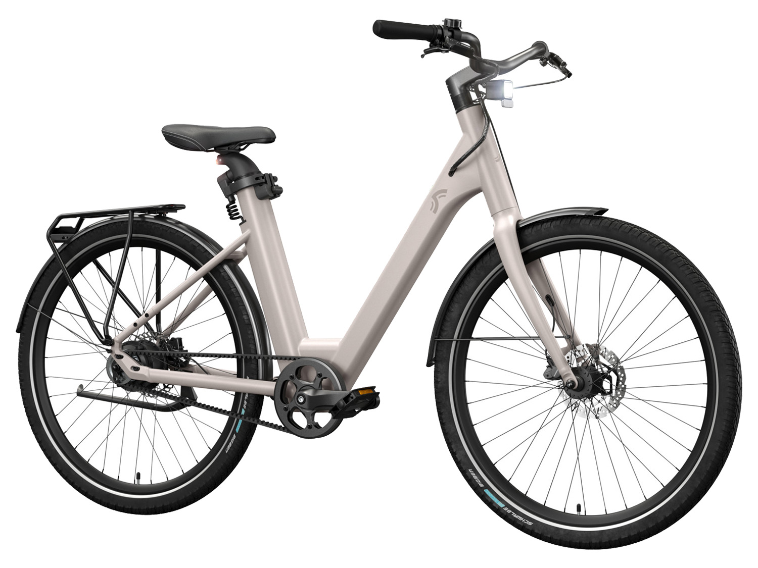 CRIVIT Rower elektryczny Urban E-Bike Y.2, biały kremowy