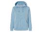 Jasnoniebieska bluza z kapturem i zamkiem błyskawicznym