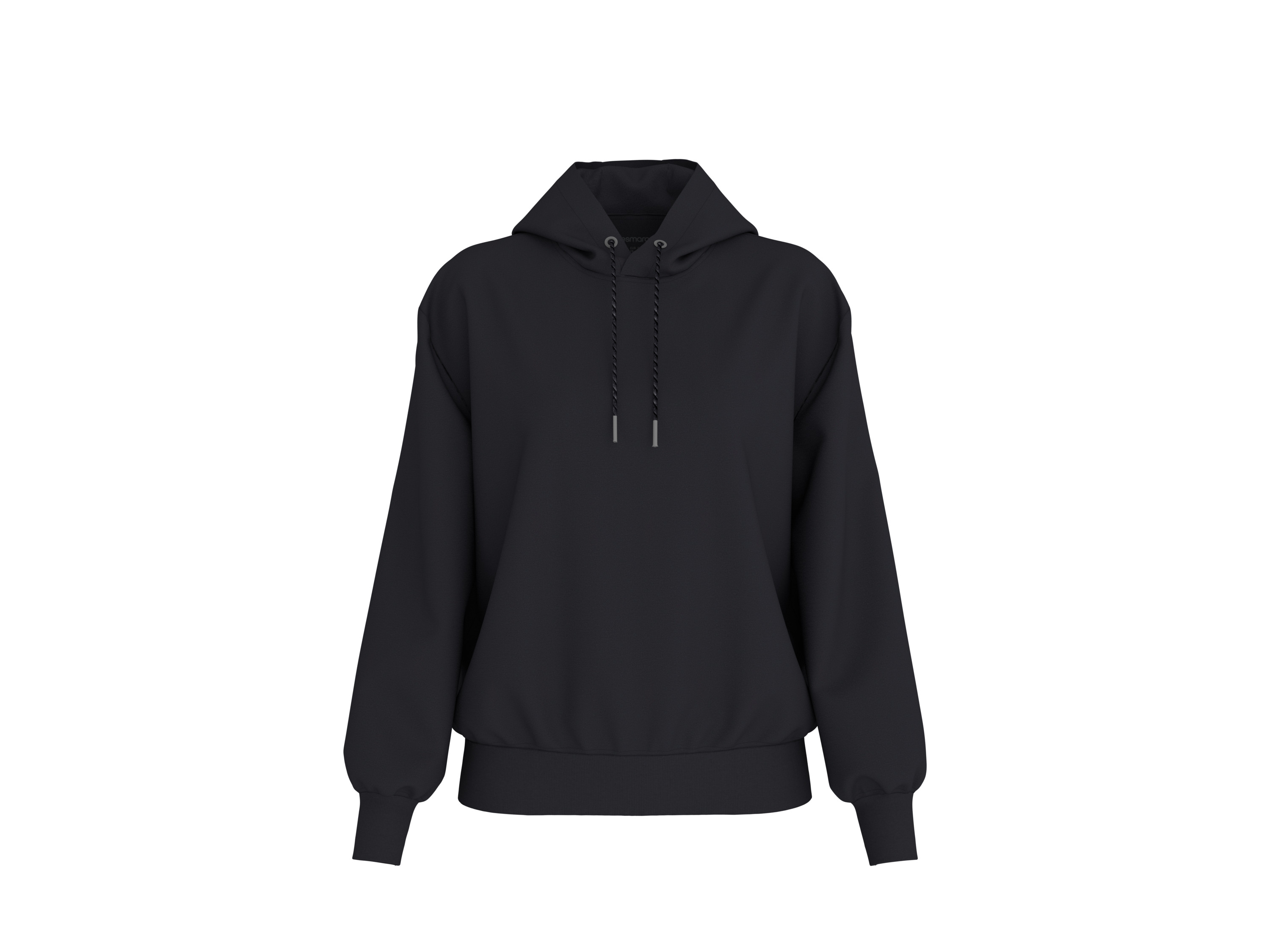 ESMARA® Bluza damska z kapturem (Czarny, XL (48-50))