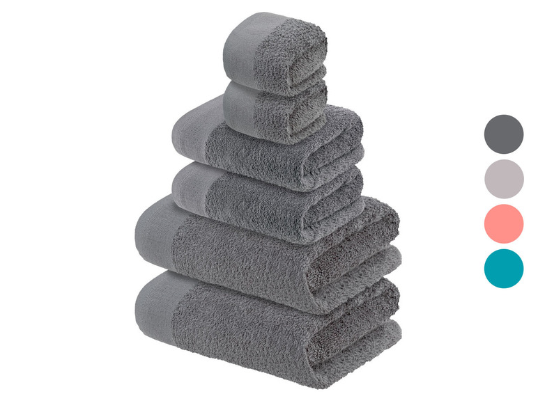Pełny ekran: LIVARNO home Zestaw 6 ręczników frotté - zdjęcie 1