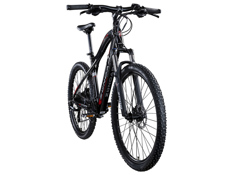 Pełny ekran: Zündapp Elektryczny rower górski Z898, 27,5", czarny/czerwony - zdjęcie 3