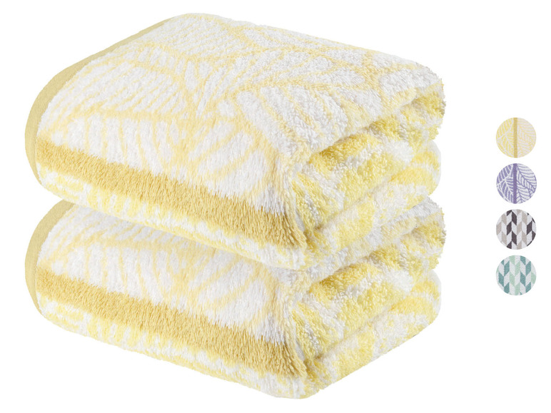 Pełny ekran: LIVARNO home Ręcznik frotté, 50 x 100 cm, 2 sztuki - zdjęcie 1
