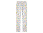 Legginsy z kwiatowym wzorem.
