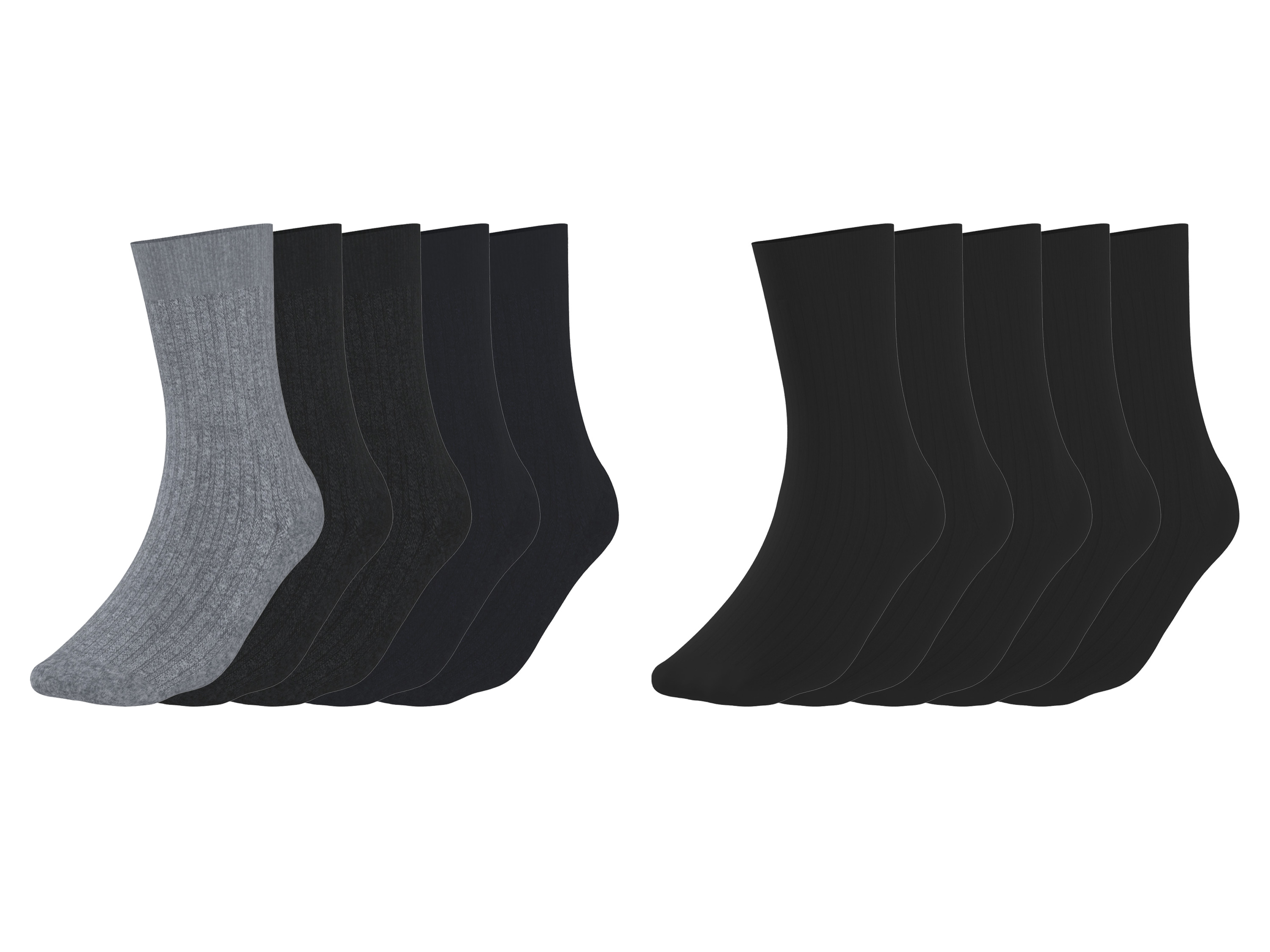 esmara® Skarpetki męskie z bawełną, 5 par