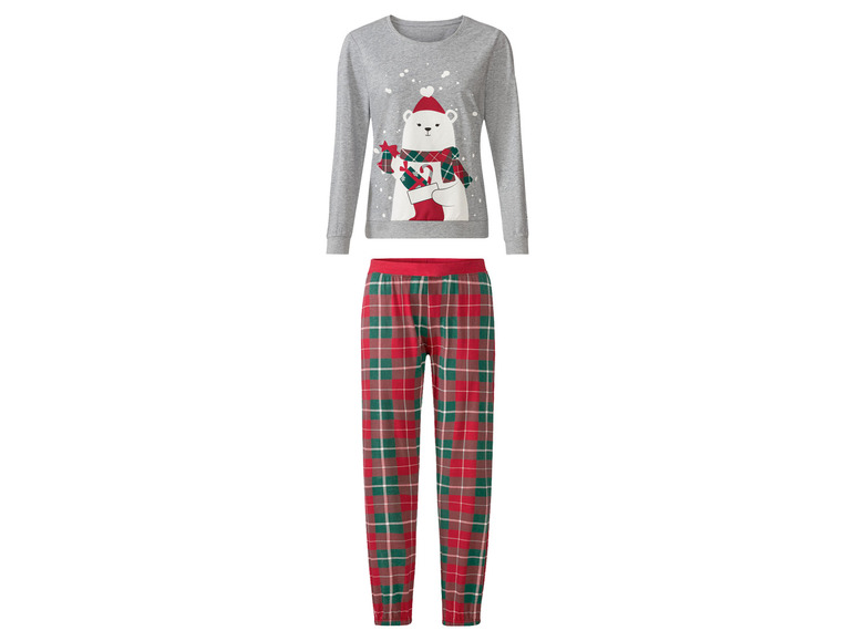 Pełny ekran: esmara® Piżama świąteczna damska z bawełną (bluzka + spodnie) - zdjęcie 13