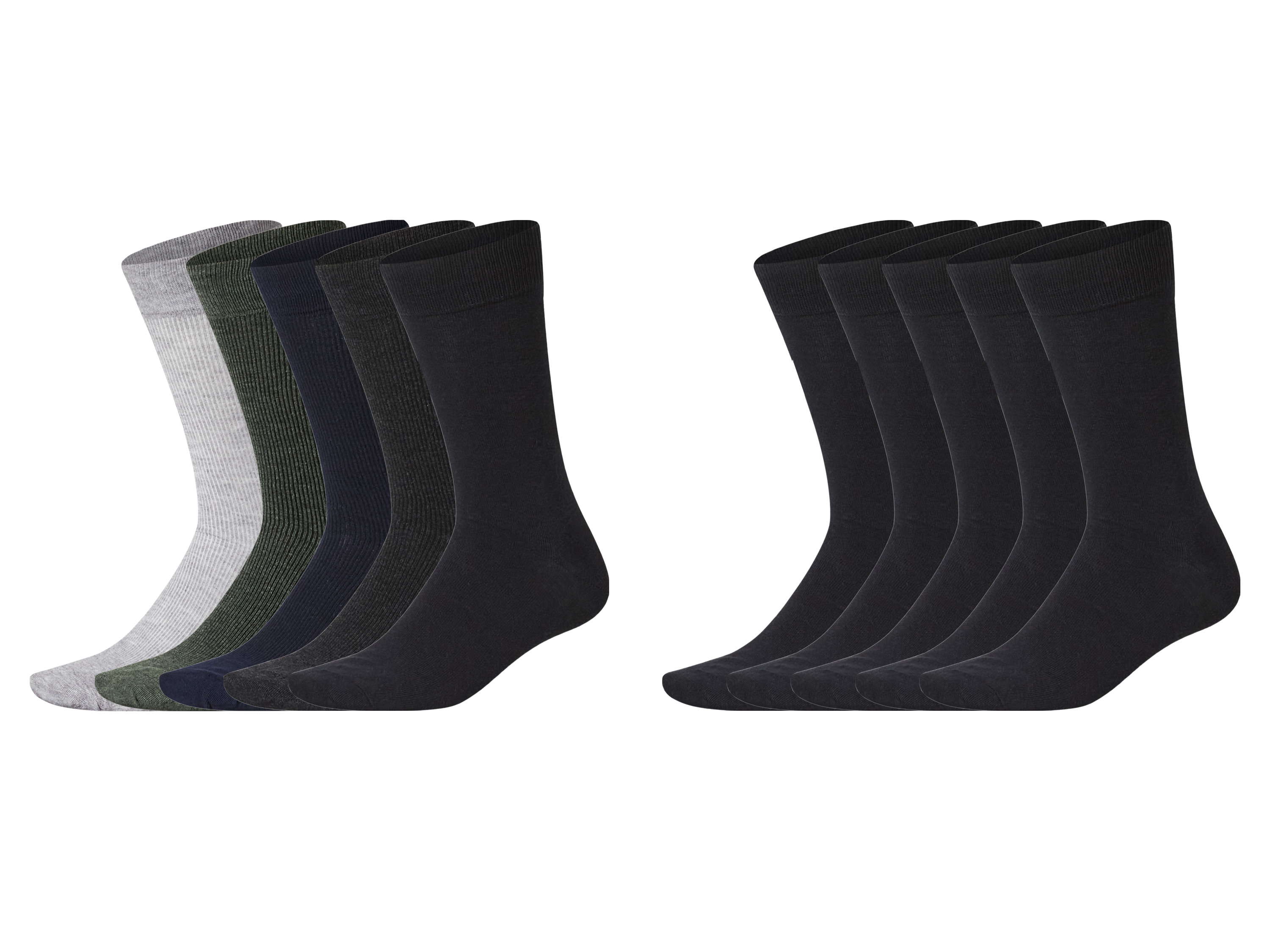 esmara® Skarpetki męskie z biobawełną, 5 par