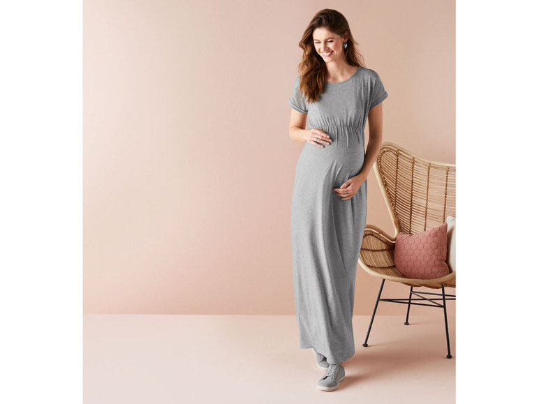 Pełny ekran: esmara Sukienka ciążowa maxi z bawełną organiczną - zdjęcie 10