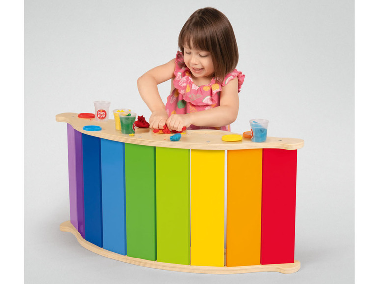 Pełny ekran: PLAYTIVE® Drewniany bujak i mostek Montessori - zdjęcie 2