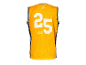 Żółta koszykarska koszulka Crivit z numerem 25.