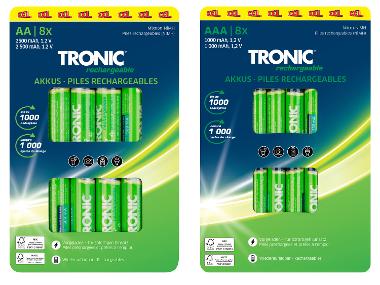 TRONIC® Zestaw 8 akumulatorków