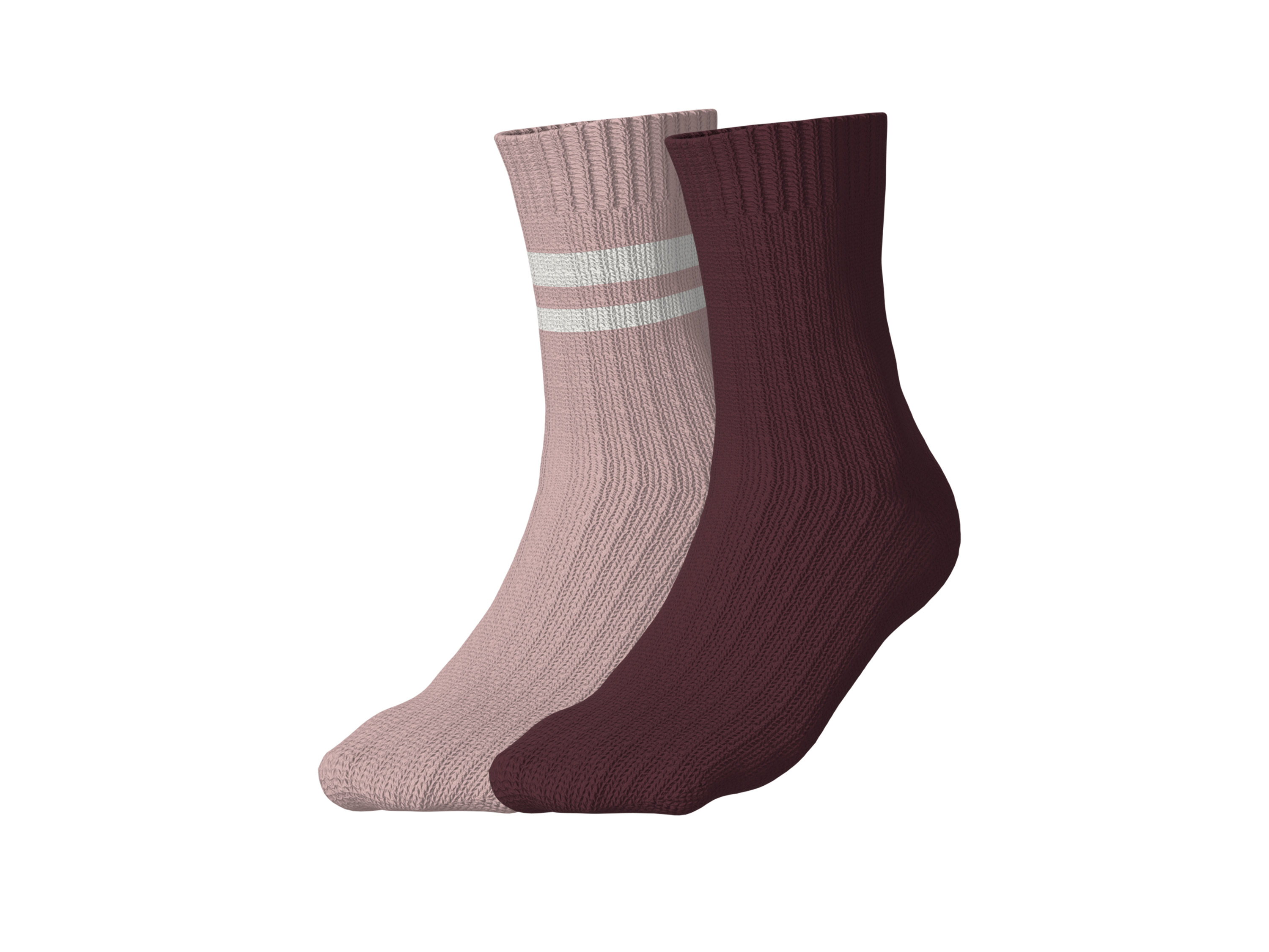 ESMARA KIDS Skarpetki termoaktywne dziecięce, 2 pary (Ciemnoróżowy/różowy, 39-42)