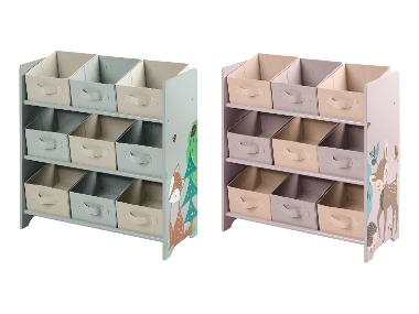 LIVARNO® Regał z 9 wyjmowanymi, tekstylnymi pojemnikami