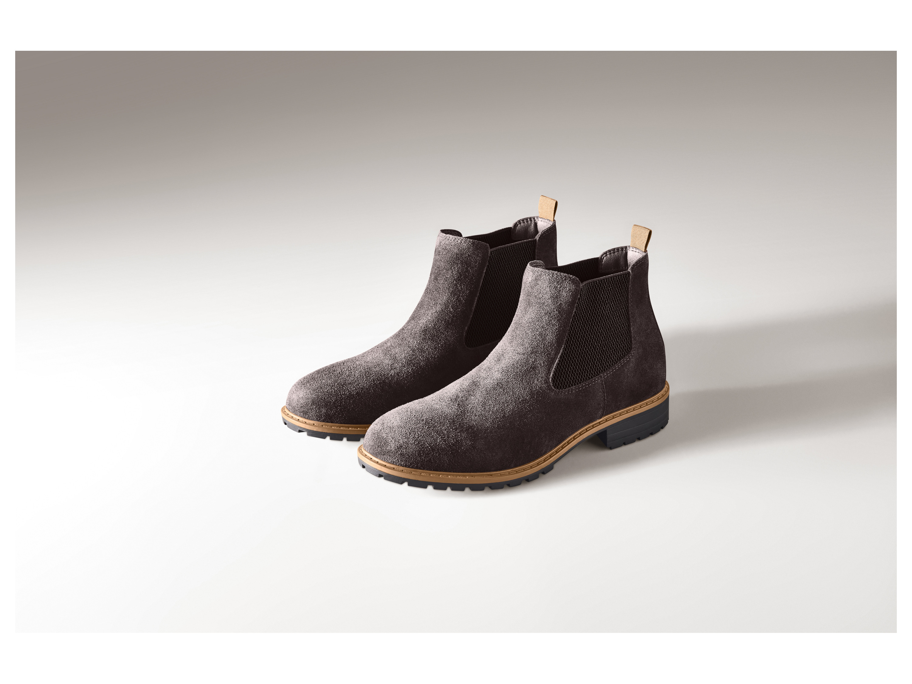 ESMARA MEN Buty męskie chelsea  (Brązowy, 46)