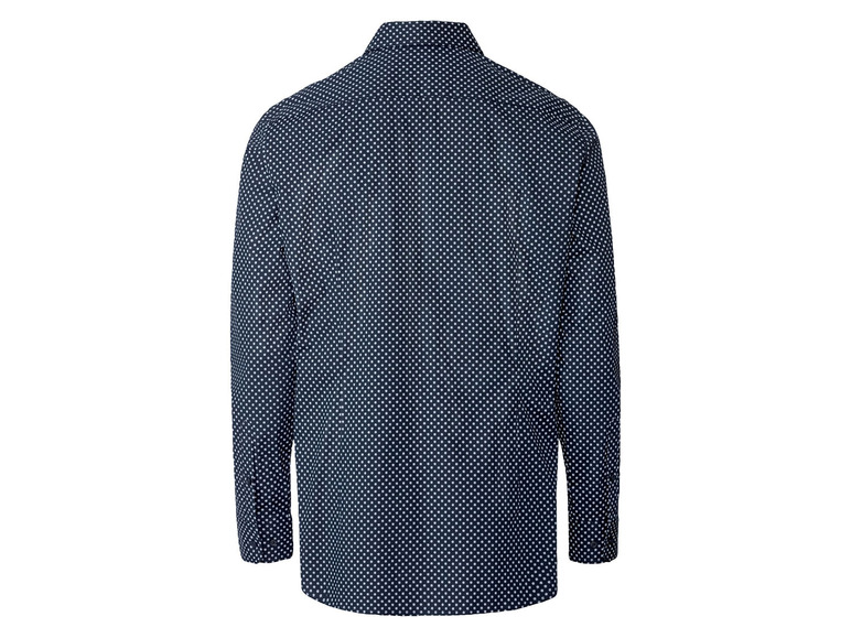 Pełny ekran: NOBEL LEAGUE® Koszula biznesowa męska, super slim fit, niebieska we wzory - zdjęcie 2