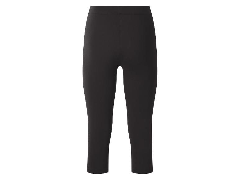 Czarne legginsy damskie 3/4