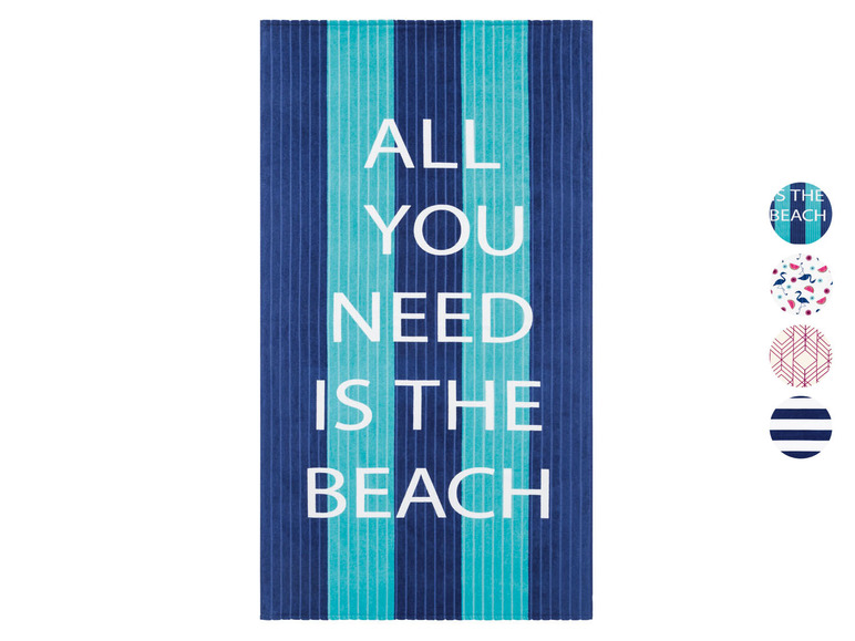 Pełny ekran: CRIVIT Welurowy ręcznik plażowy, 93 x 170 cm - zdjęcie 1
