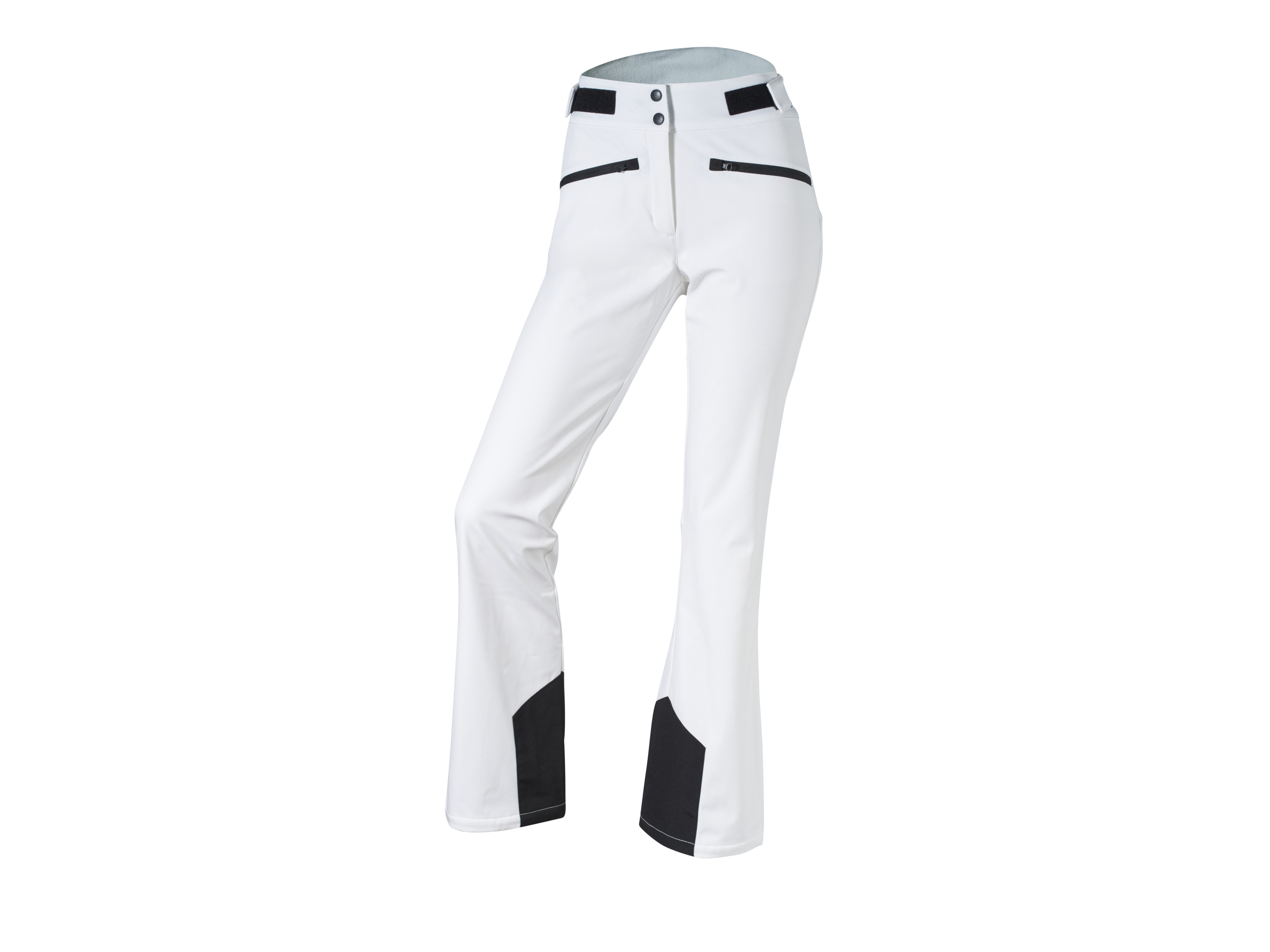 CRIVIT Spodnie narciarskie damskie softshell (Biały, 44)