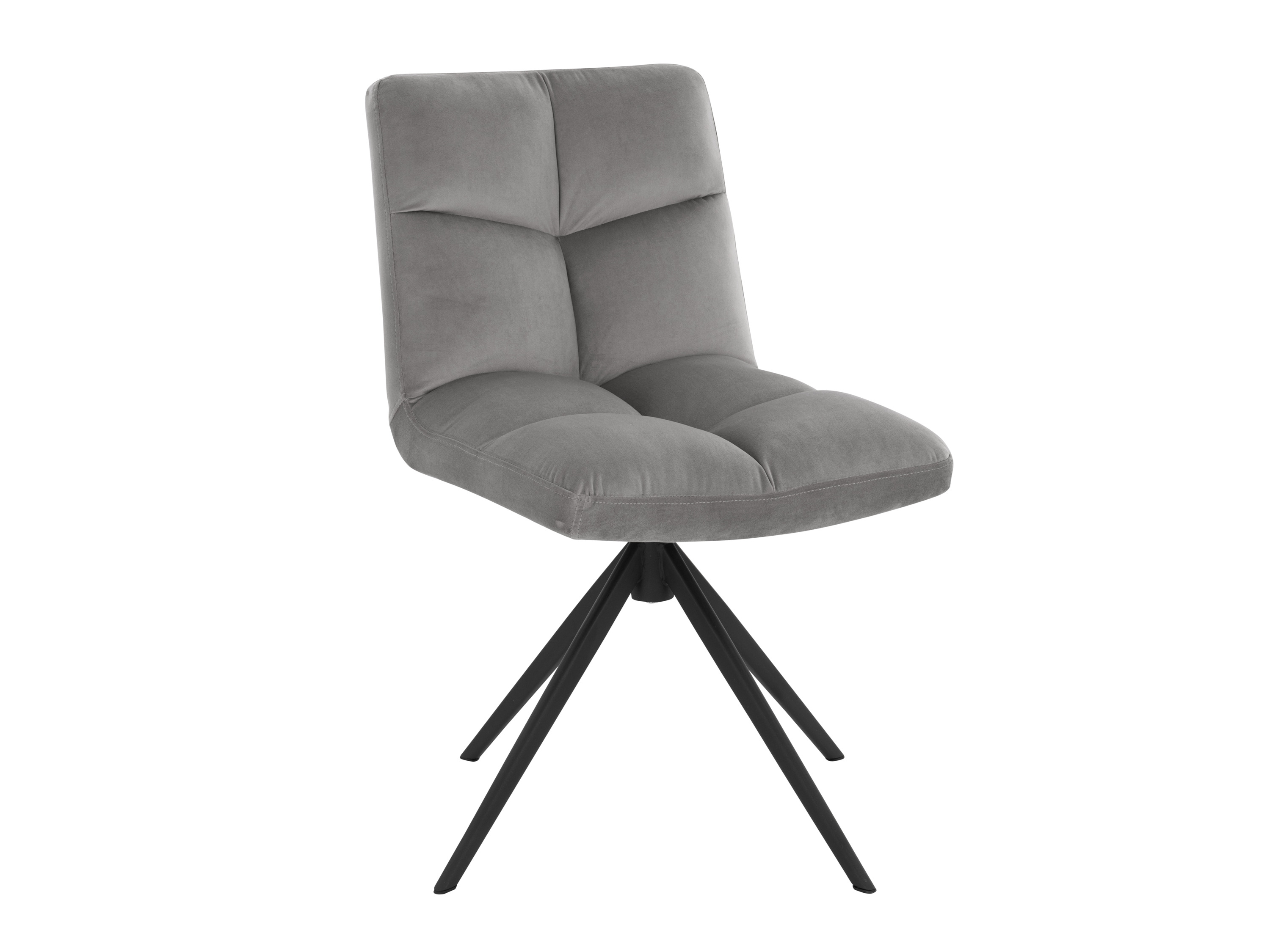 HOME DELUXE Krzesła do jadalni NODA, 2 sztuki (Aksamitny jasnoszary)