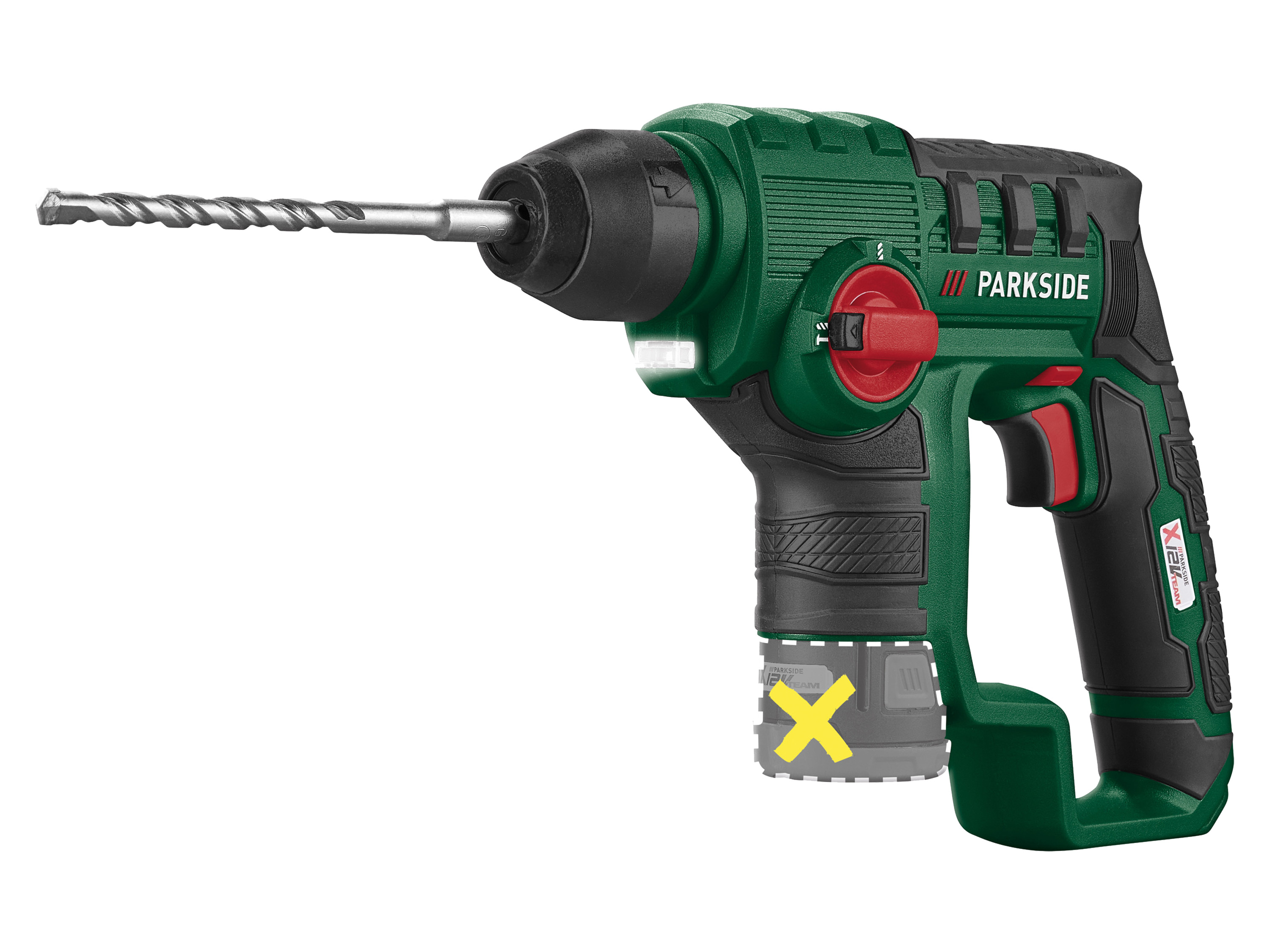 PARKSIDE® Akumulatorowy młot udarowy 12 V, PBHA 12 A1 (bez akumulatora i ładowarki)