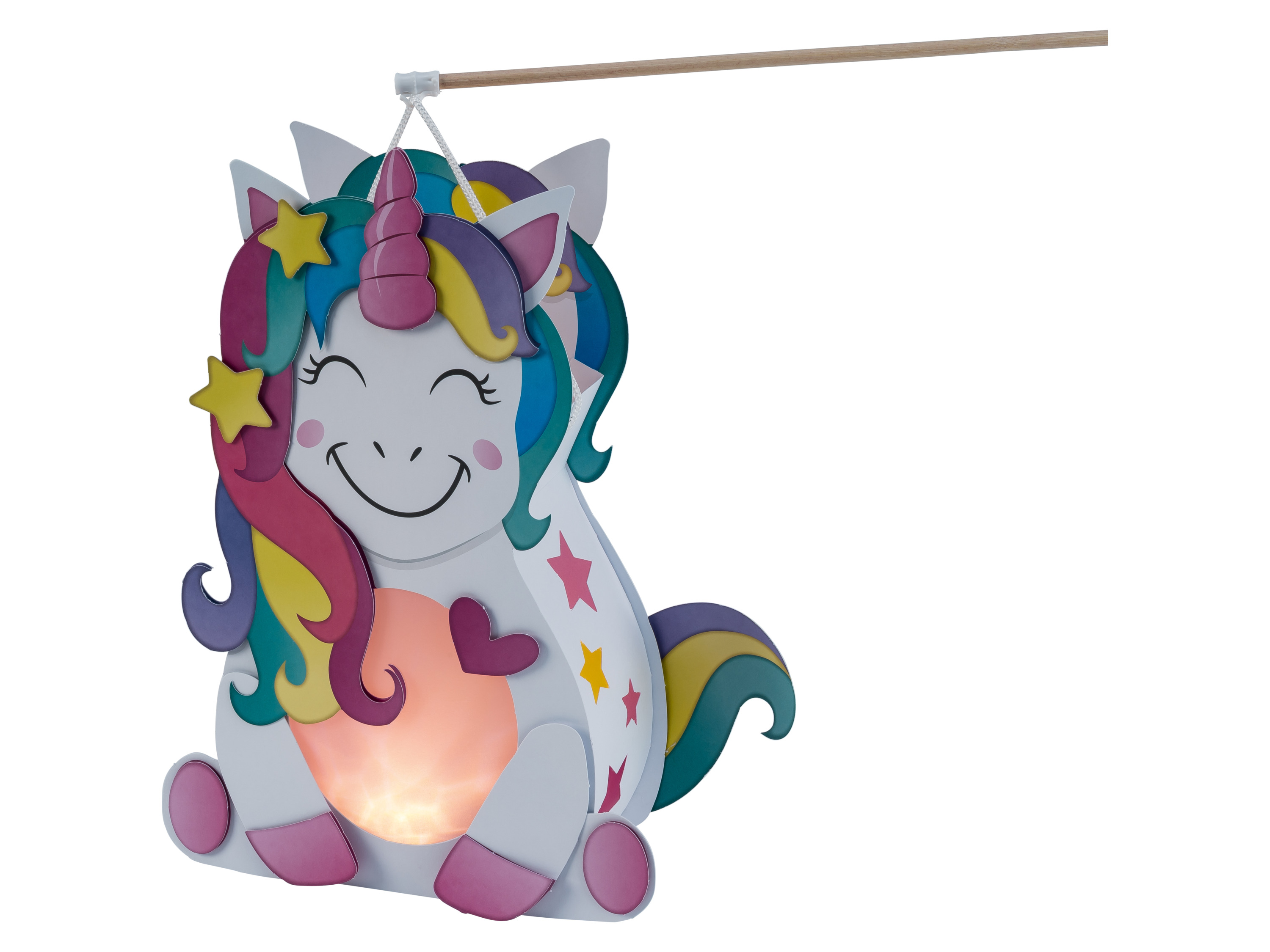 CRELANDO® Zestaw do samodzielnego wykonania lampionu (Einhorn)
