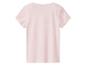 Jasnoróżowy T-shirt dziecięcy, widok z tyłu