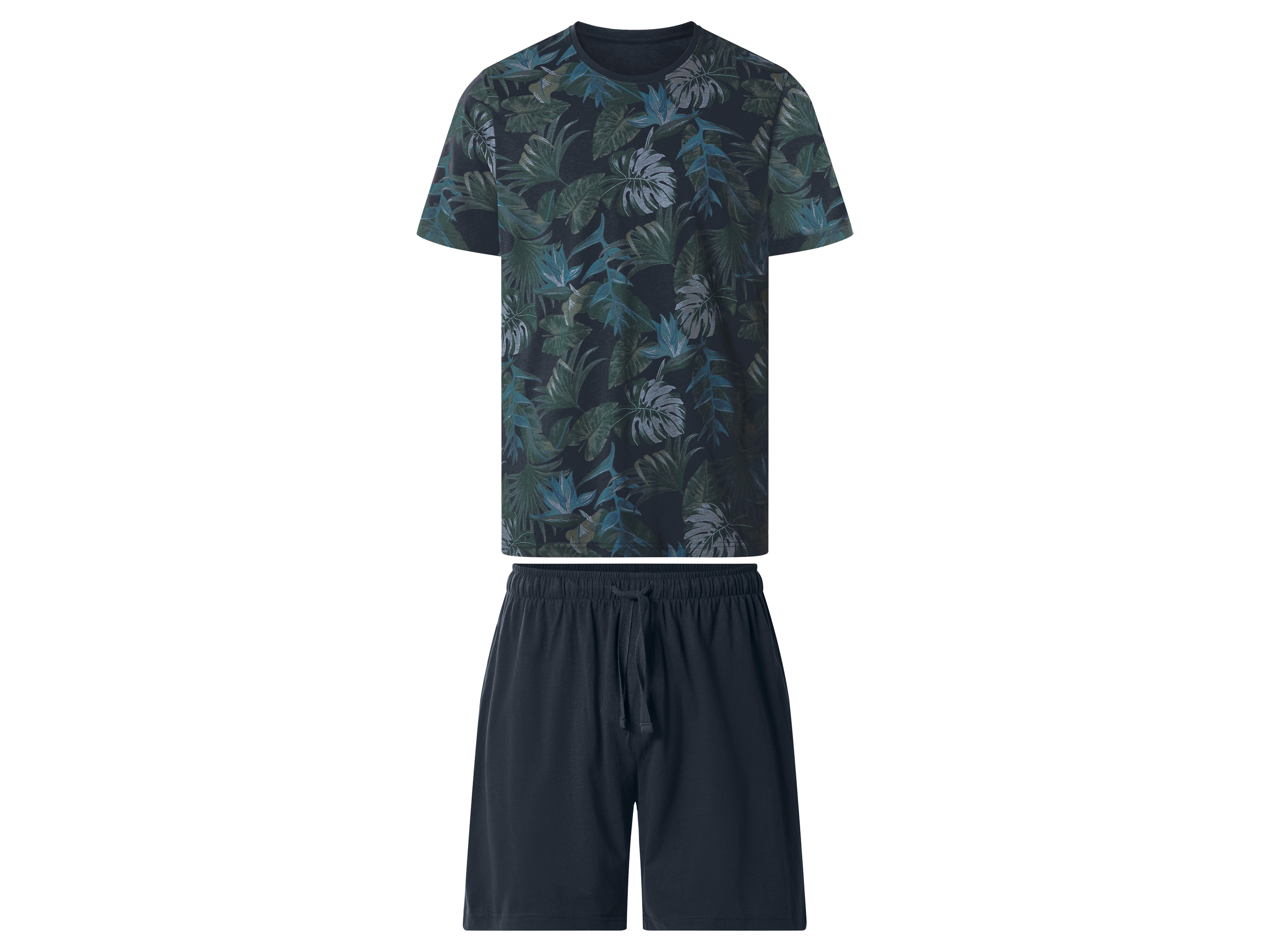 esmara Men Piżama męska z bawełny z krótkim rękawem 